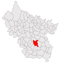 Location of Țintești