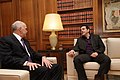 Incontro tra George Papandreou e Tsipras, l'8 marzo 2011.