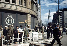 color photo of a busy intersection