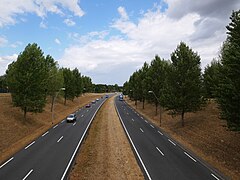 Nijmegen-Noord, Blick auf den N325 von der Ovatonde