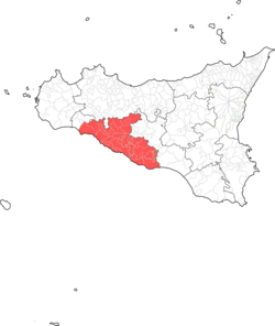 Agrigentino - Localizzazione