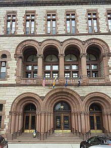 Front facade Albany, NY city hall (34064559244).jpg