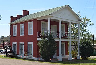 Amite Female Seminary, commonly known as the "Little Red Schoolhouse," established in 1853 and spared during the Civil War