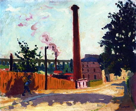 Arcueil: L'usine et l'aqueduc, Albert Marquet.