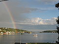 Galtesund går imellom Tromøy (venstre) og Hisøy (høyre) Foto: Karl Ragnar Gjertsen