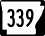 Highway 339 marker