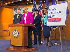 "This #Momnibus legislation says, unequivocally, that #BlackMomsMatter. I’m proud to stand with my colleagues to unveil a comprehensive package that tackles one of the greatest public health crises of our time."