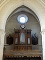 Vue sur la tribune d'orgue.