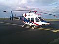 Vrtulník Bell 429 registrační značky C-FTNB byl na stanici letecké záchranné služby v Hradci Králové předváděn v září 2012