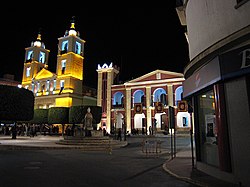 Anvista d'a ilesia y casa d'o Concello