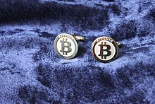 Bitcoin cufflinks.JPG