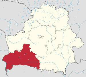 Брестская область на карте