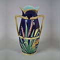 Coloured glazes vase c.1875.