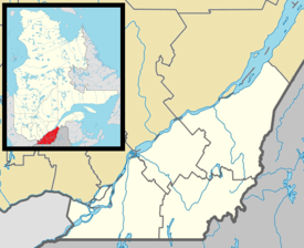 Ayer's Cliff در Southern Quebec واقع شده