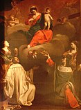 La Vierge, saint Bernard, saint Louis, sainte hélène et sainte Madeleine