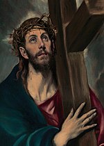 Chúa Ki-tô vác thập tự giá, El Greco, 1580