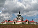 Iglesia de peregrinación de San Juan Nepomuceno en Zelená hora cerca de Žďár nad Sázavou construida en la década de 1720