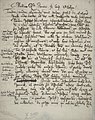 Dopis Jana Amose Komenského z roku 1657