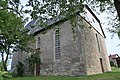 Kirche St. Barbara mit Ausstattung, Kirchhof mit Einfriedung und Grabmal Semper