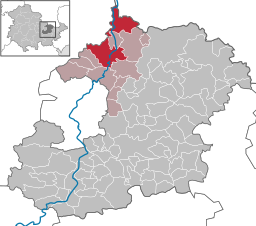 Läget för kommunen Dornburg-Camburg i Saale-Holzland-Kreis