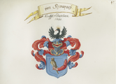 Falsches Wappen des Kraft von Schwabach gen. zur Alten Waage (Wappenbuch der Gesellschaft Zum Frauenstein)