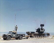 Early Gepard system during trials in the USA Flakpanzer Gepard Test Firing at Fort Bliss Range.jpg