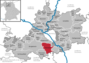 Poziția localității Frensdorf