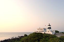 The Fugueijiao Lighthouse at Taiwan's northernmost point