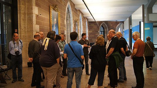 Participants during a guided tour at the State Museum Württemberg