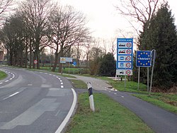 Grenzübergang zwischen Nieuw-Schoonebeek und Twist