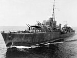 HMAS Warramunga off New Guinea during 1944