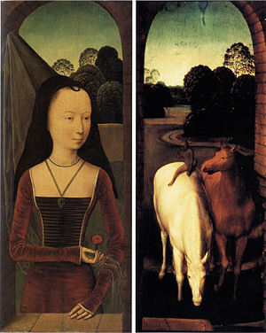 Retrat d'una núvia i dos cavalls