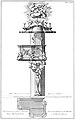 Helligåndskirken. Drawing of pulpit by Ehbisch from Den Danske Vitruvius, 1746.