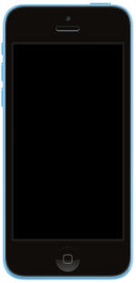Sininen iPhone 5c.