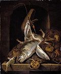 Fische und Netz, 1684