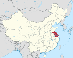 Jiangsu - Localizzazione
