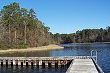 Another dock on Caney Lake Reservoir.