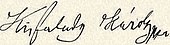signature de Károly Kisfaludy