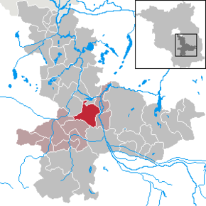 Poziția Krausnick-Groß Wasserburg pe harta districtului Dahme-Spreewald