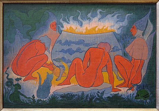 Hekse ved bålet, 1891