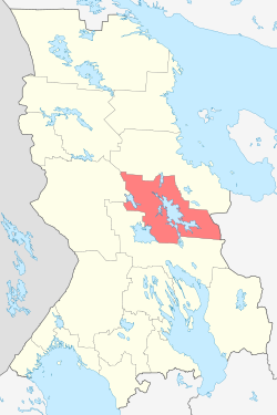 Location of Segežas rajons