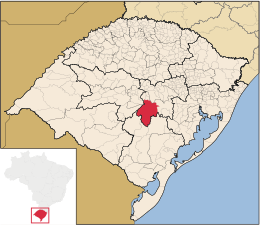 Cachoeira do Sul – Mappa