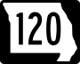 Route 120 marker