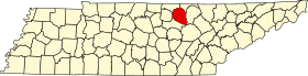 Localisation de Comté d'Overton(Overton County)