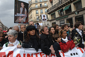 manifestacion por la liberacion de Ingrid Betancourt
