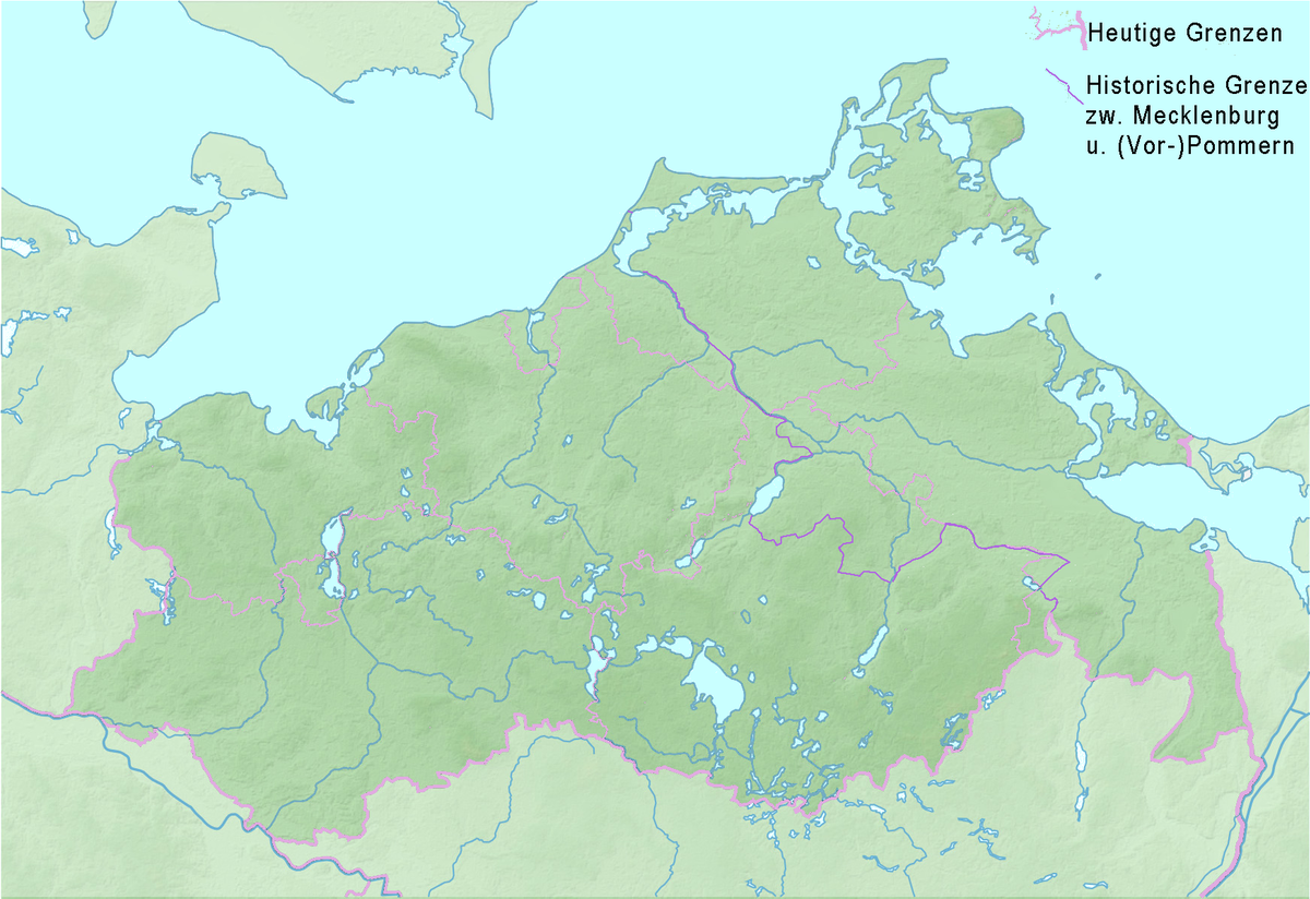 Backsteinbauwerke der Gotik/Verteilung in Mecklenburg (Mecklenburg-Vorpommern)