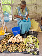 Marchande de légumes à Guanajuato.