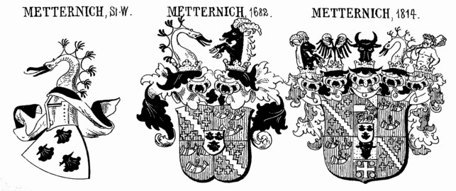 Wappen der Metternich im Neuen Johann Siebmachers Wappenbuch