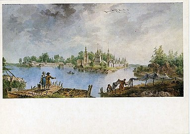 Het Nilovklooster in 1780