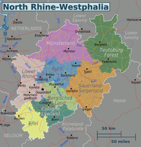 Regioni della Renania Settentrionale-Vestfalia